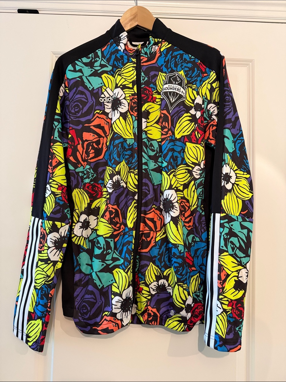 adidas MLS Sounders Unity Multicolor Floral Track Jacket M